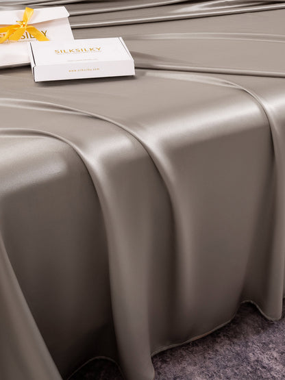 Set di seta da 3 pezzi 25Momme: lenzuolo sopra + 2 federe