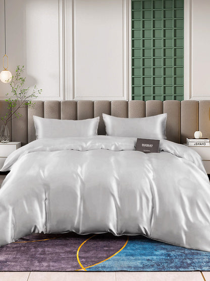 Set in seta da 4 pezzi 25Momme: copripiumino + lenzuolo + 2 federe