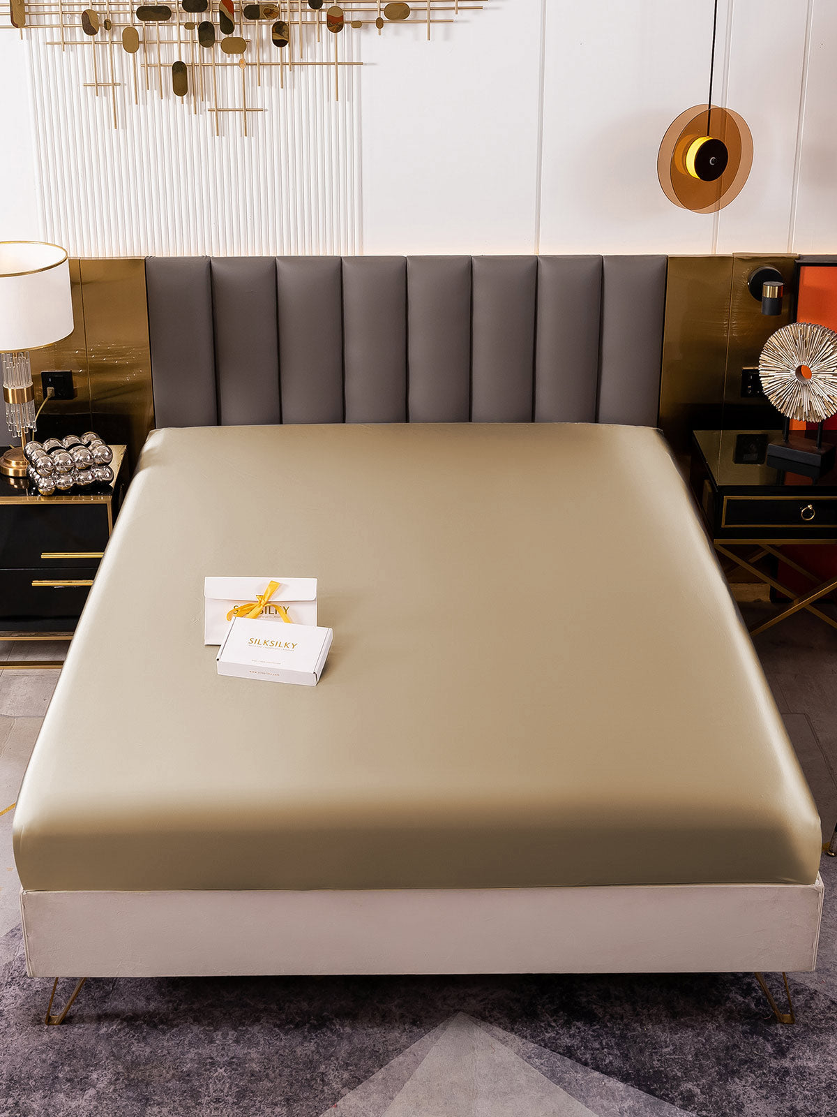 19 Momme lenzuolo con angoli di seta senza cucitura(Federa non inclusa)