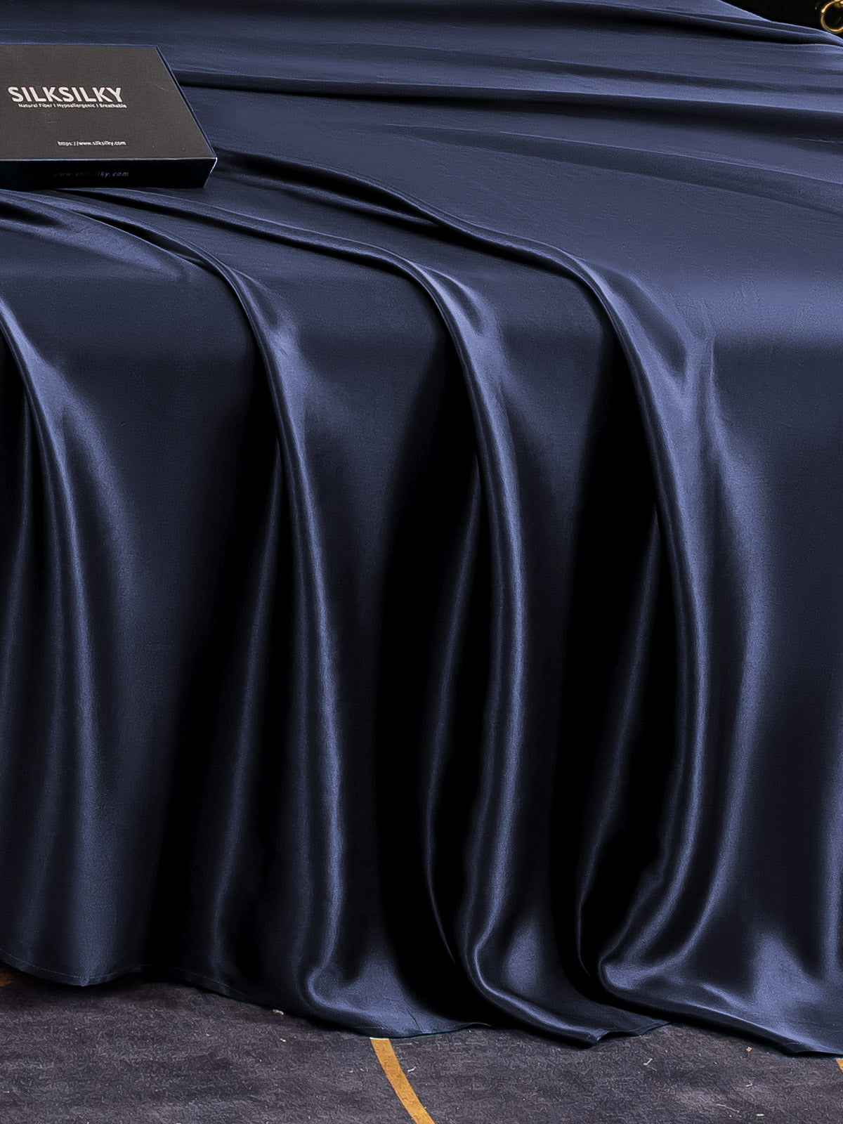 Lenzuolo sopra senza cuciture in seta 19Momme