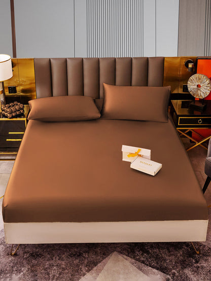 Set in seta da 3 pezzi 22Momme: lenzuolo con angoli + 2 federe