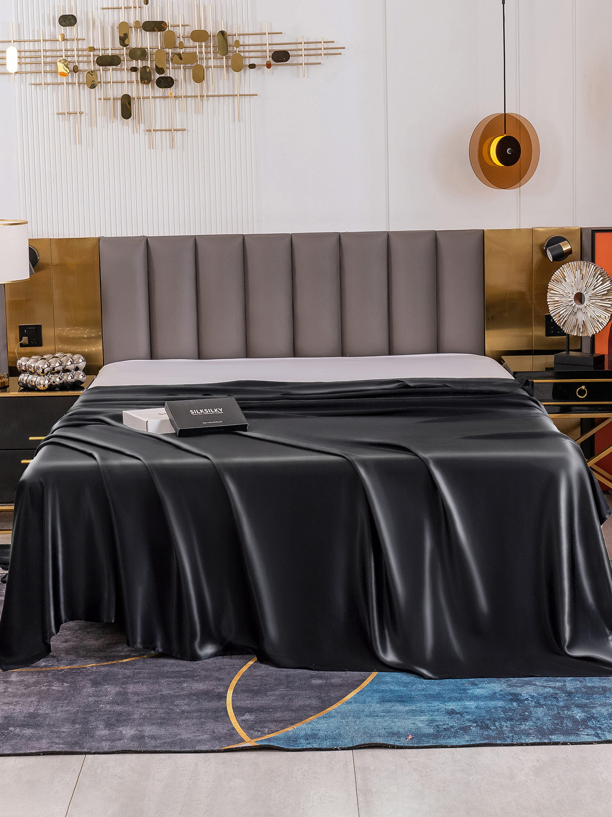 Lenzuolo sopra senza cuciture in seta 19Momme