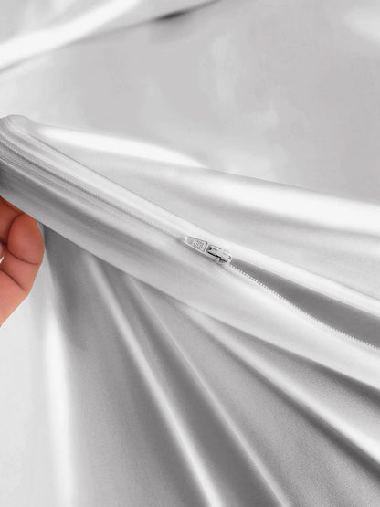 Set in seta da 4 pezzi 25Momme: copripiumino + lenzuolo + 2 federe