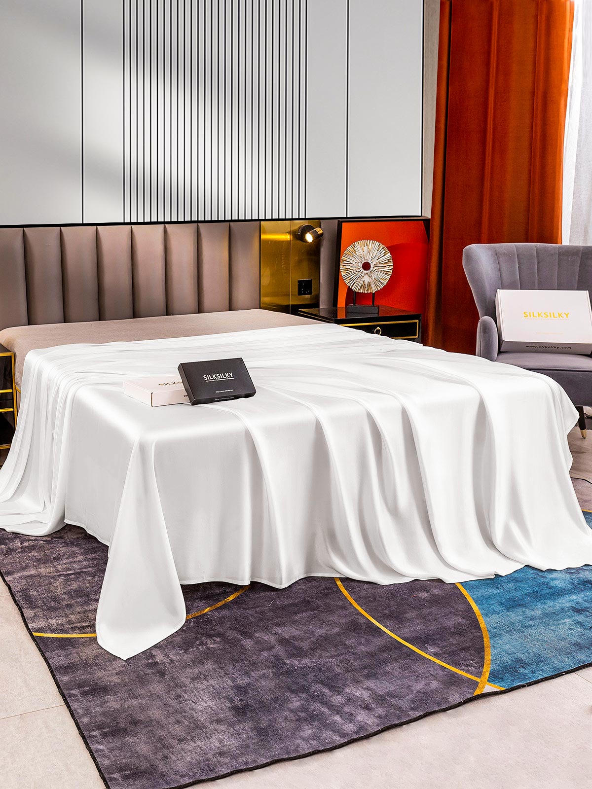 Lenzuolo sopra senza cuciture 22Momme