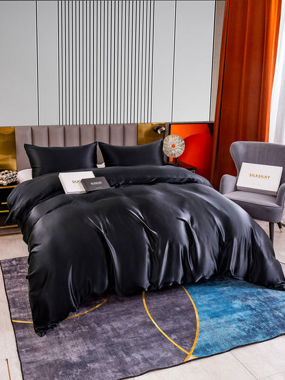 Set in seta da 3 pezzi 22Momme: copripiumino + 2 federe