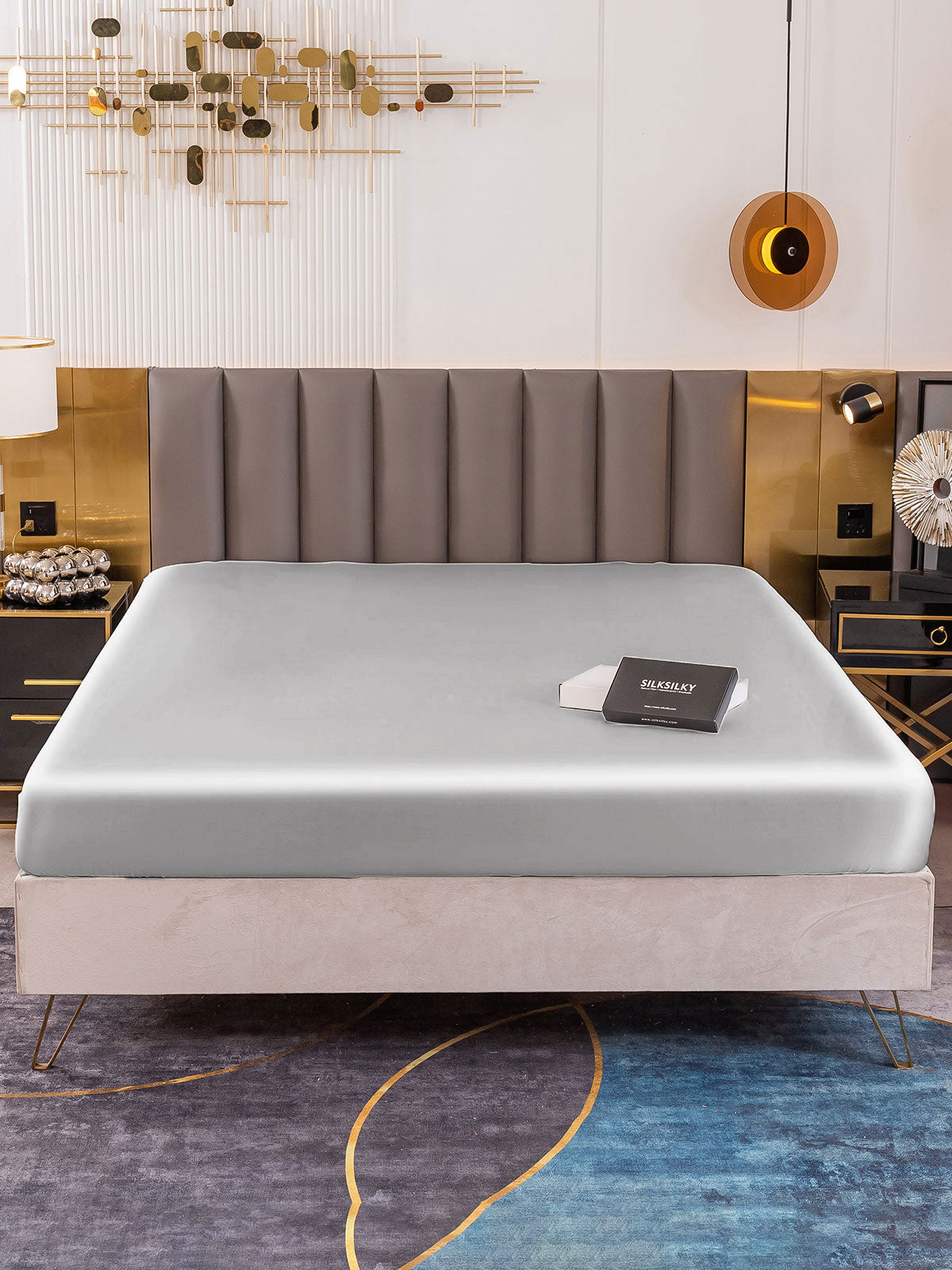 19 Momme lenzuolo con angoli di seta senza cucitura