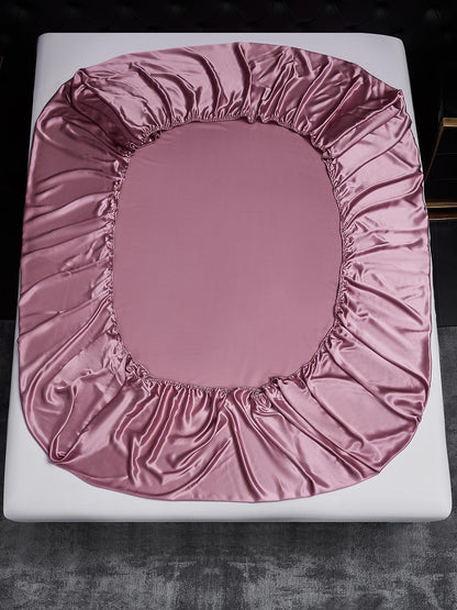 Set da 3 pezzi in seta 19Momme: lenzuolo con angoli + 2 federe