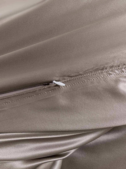 Set in seta da 3 pezzi 25Momme: copripiumino + 2 federe