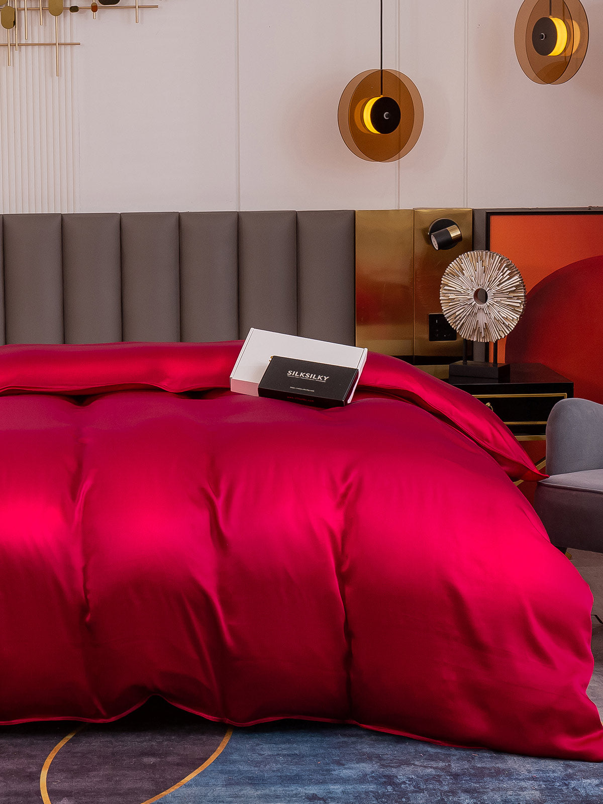 Copripiumino in seta senza cuciture 19Momme