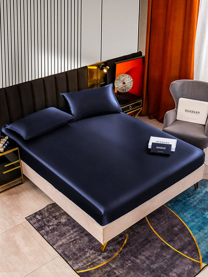 Set in seta da 3 pezzi 22Momme: lenzuolo con angoli + 2 federe