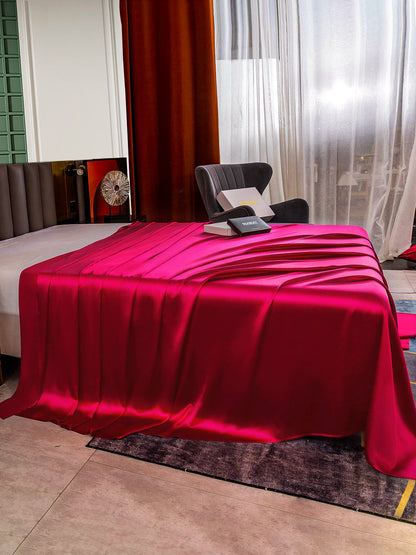 Lenzuolo sopra senza cuciture in seta 25Momme