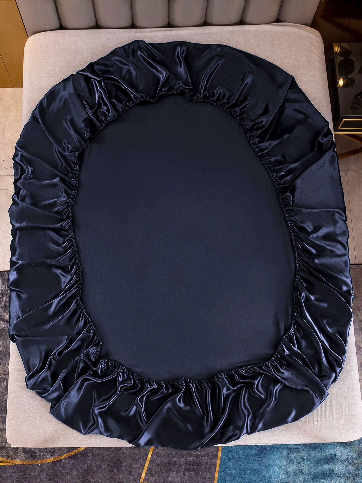 Set da 3 pezzi in seta 19Momme: lenzuolo con angoli + 2 federe