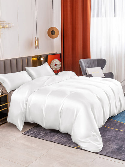 Set in seta da 3 pezzi 19Momme: copripiumino + 2 federe