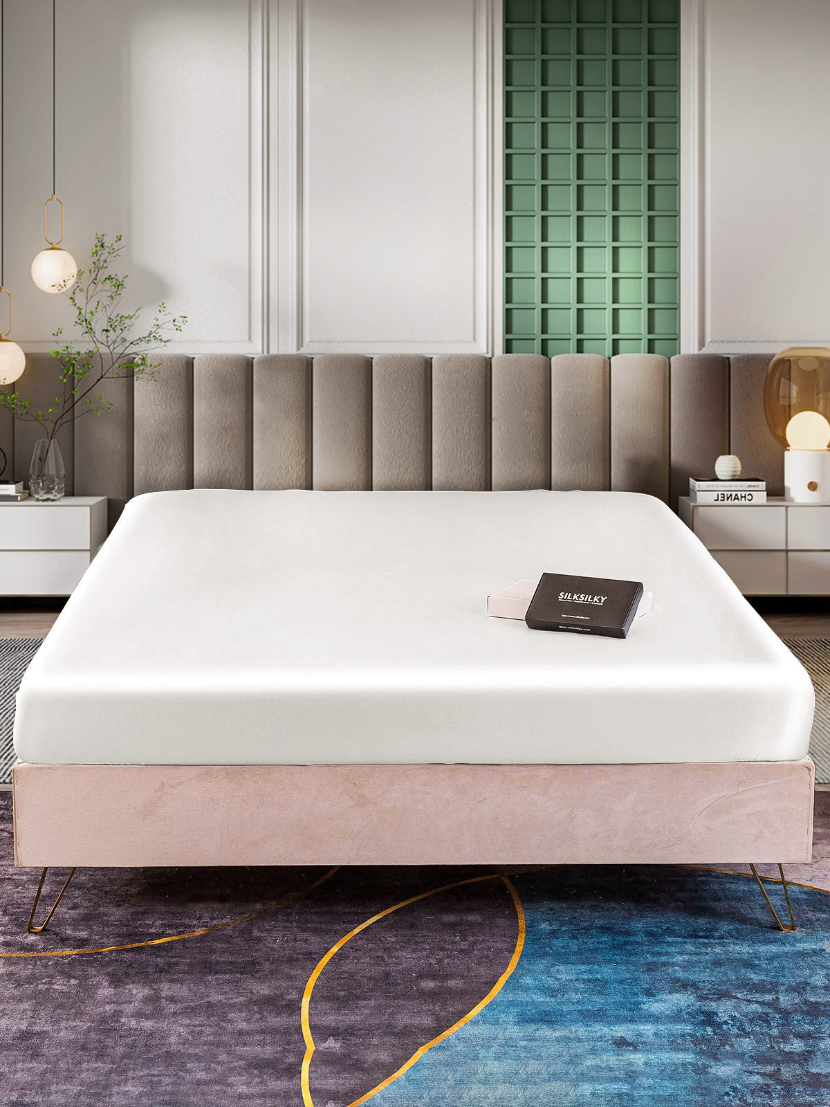 25 Momme lenzuolo con angoli di seta senza cucitura lusso