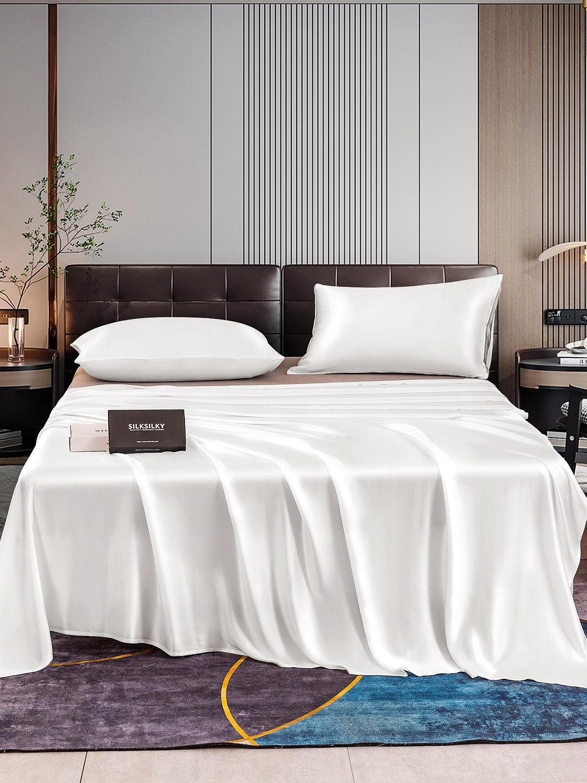 Set di seta da 10 pezzi 22Momme: 6 lenzuolo sopra + 4 federe