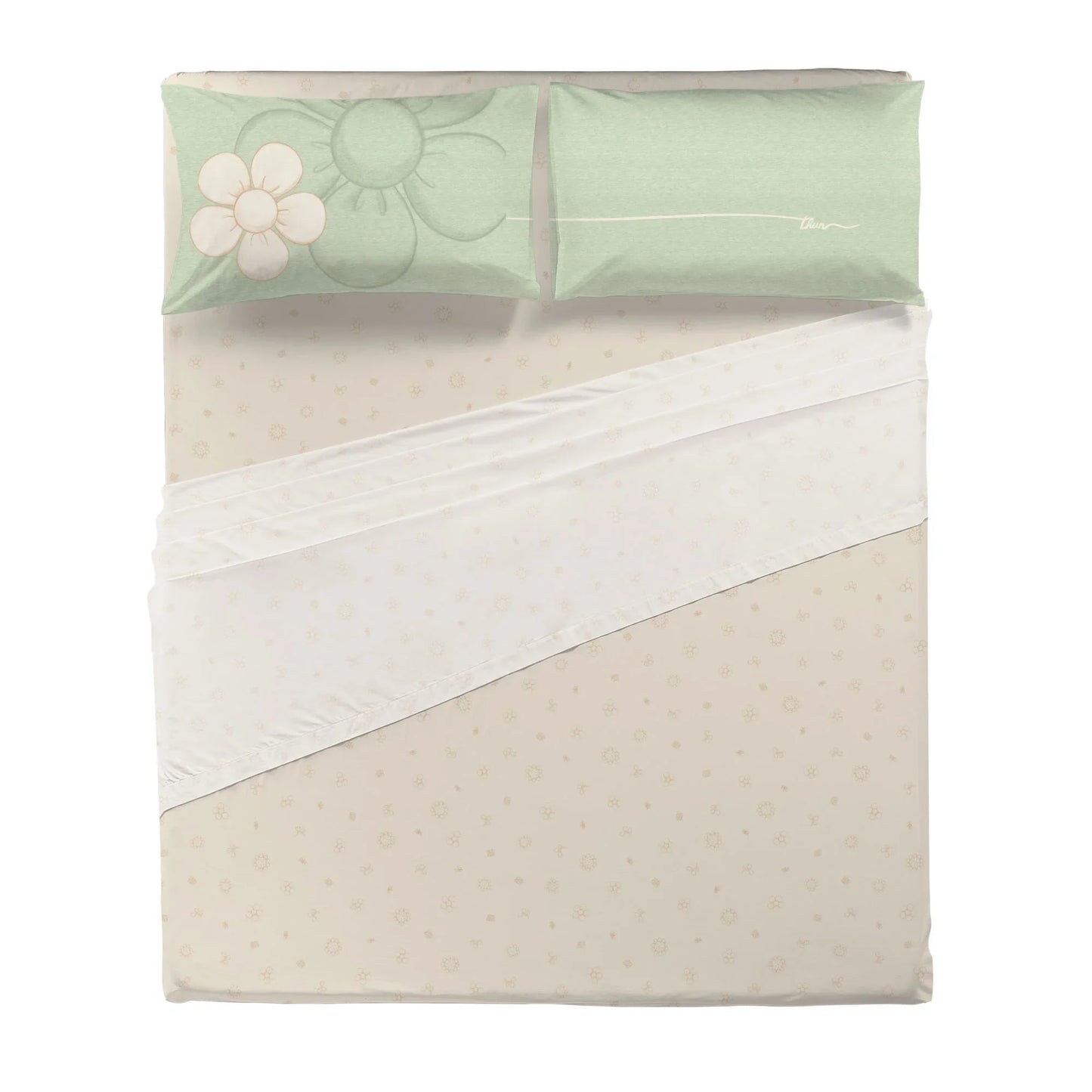 Completo Letto Matrimoniale in Cotone Iconic Elegance Daisy