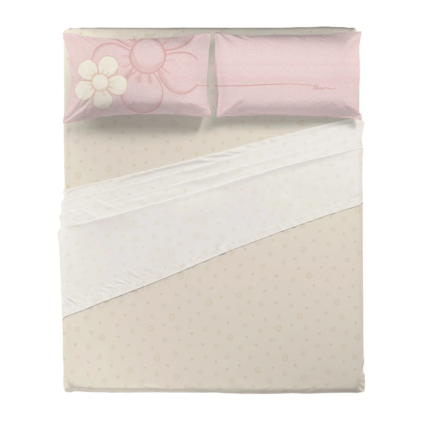 Completo Letto Matrimoniale in Cotone Iconic Elegance Daisy