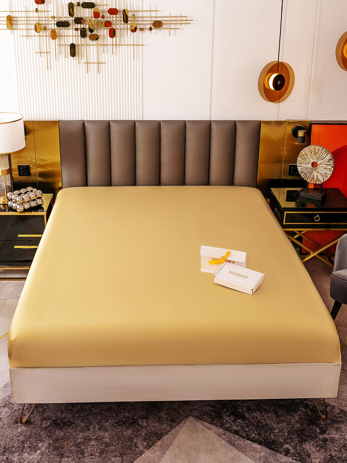 19 Momme lenzuolo con angoli di seta senza cucitura