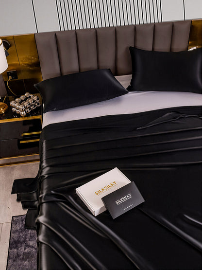 Set di seta da 10 pezzi 22Momme: 6 lenzuolo sopra + 4 federe