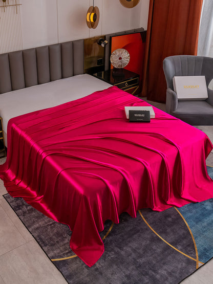 Lenzuolo sopra senza cuciture in seta 19Momme