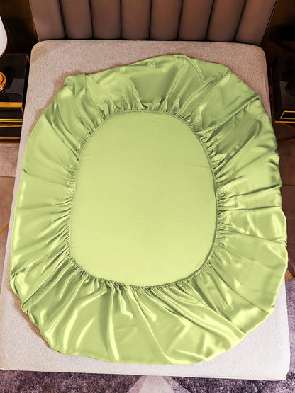 Set da 3 pezzi in seta 19Momme: lenzuolo con angoli + 2 federe