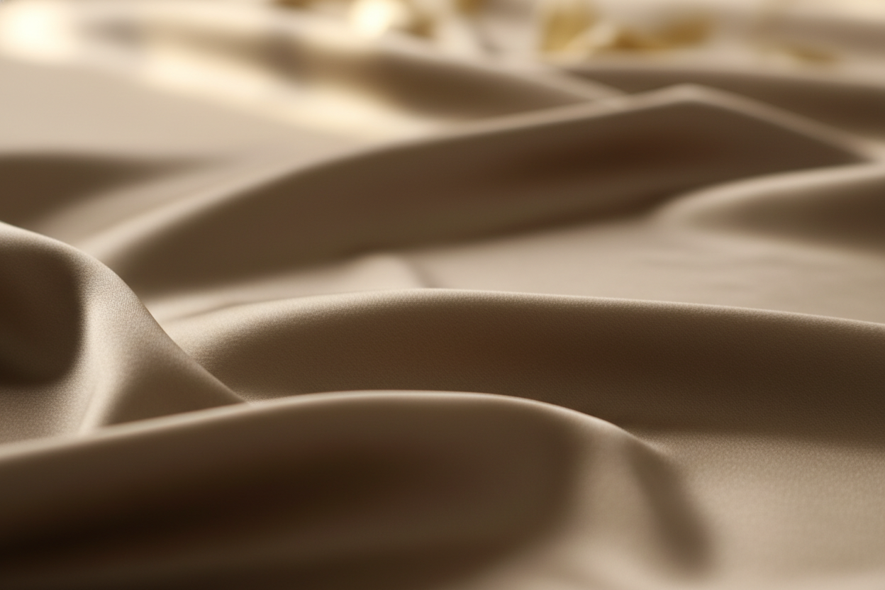 Dettaglio della texture della seta 25 Momme