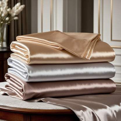 SET DI 10 PEZZI PER LETTO DI LUSSO IN SETA EGIZIANA