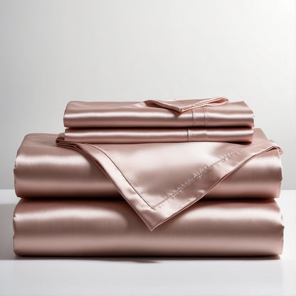 SET DI 10 PEZZI PER LETTO DI LUSSO IN SETA EGIZIANA