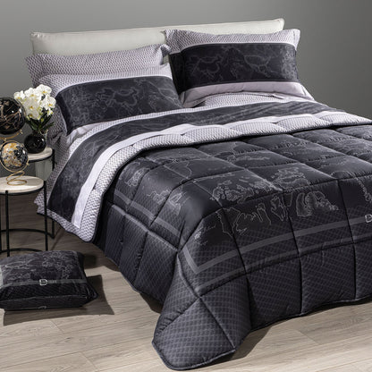 Trapunta In Raso Di Cotone Geo Night Matrimoniale Unica Alviero Martini 1A Classe